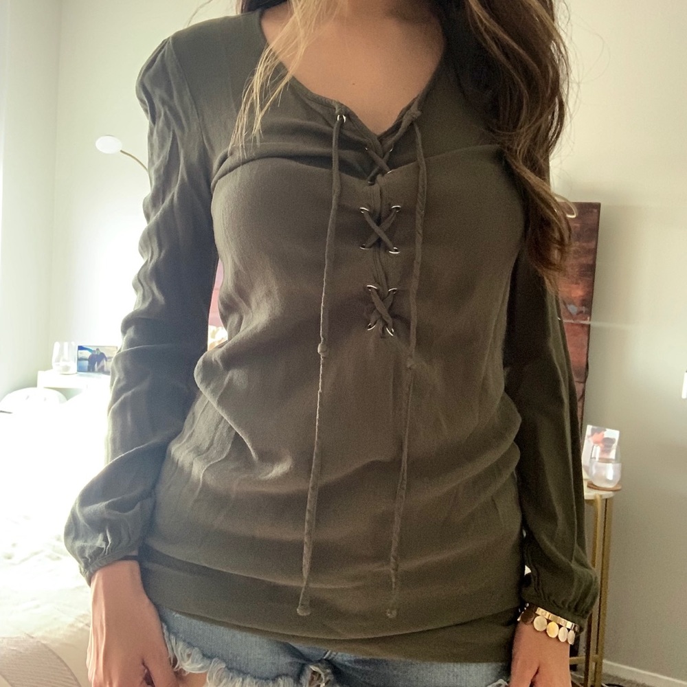 Lace Up Top
